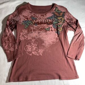 vintage graphic quarter sleeve